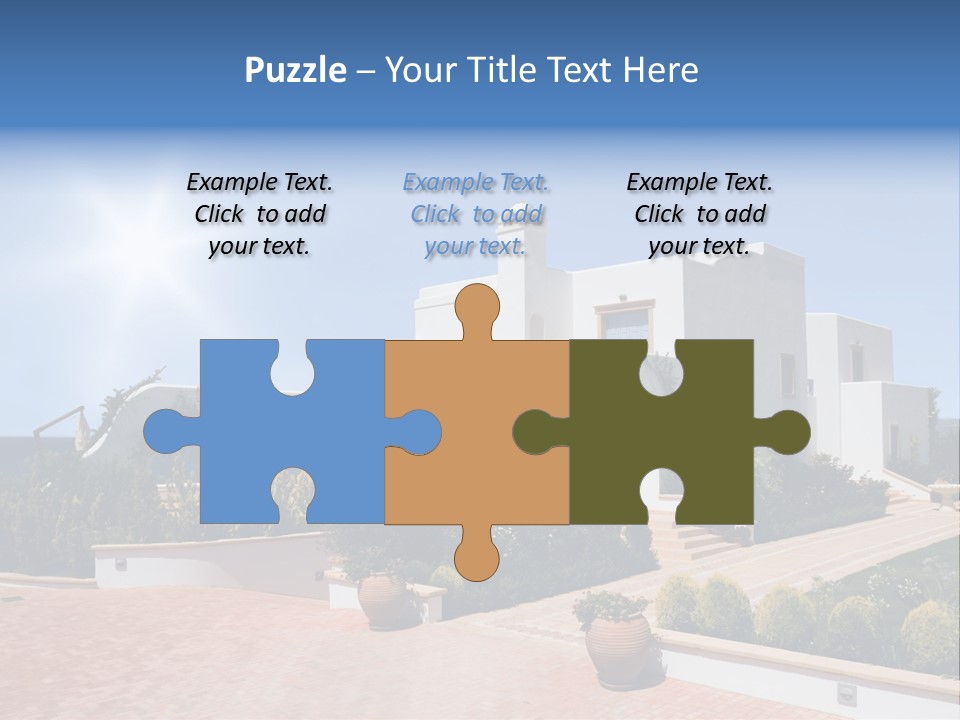 Water Residential View PowerPoint Template