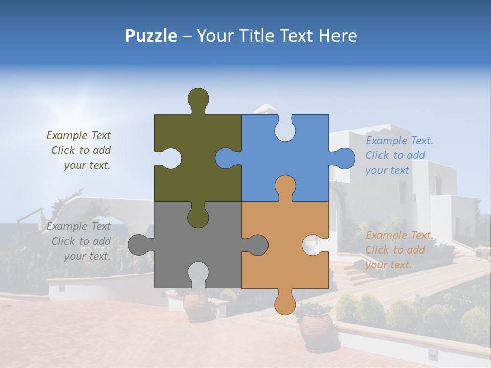 Water Residential View PowerPoint Template