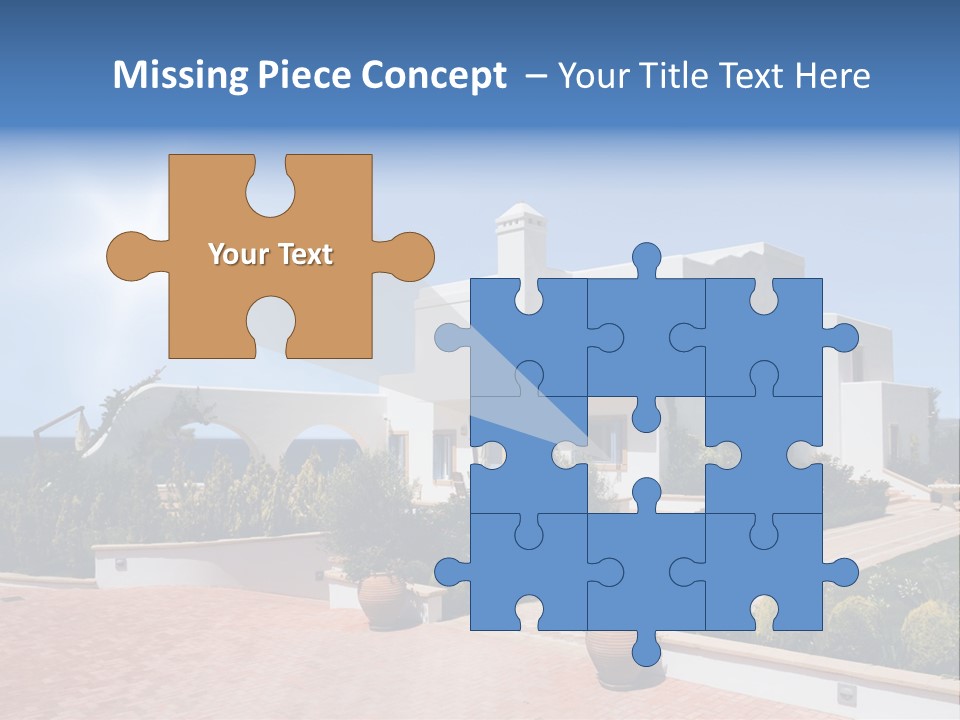 Water Residential View PowerPoint Template