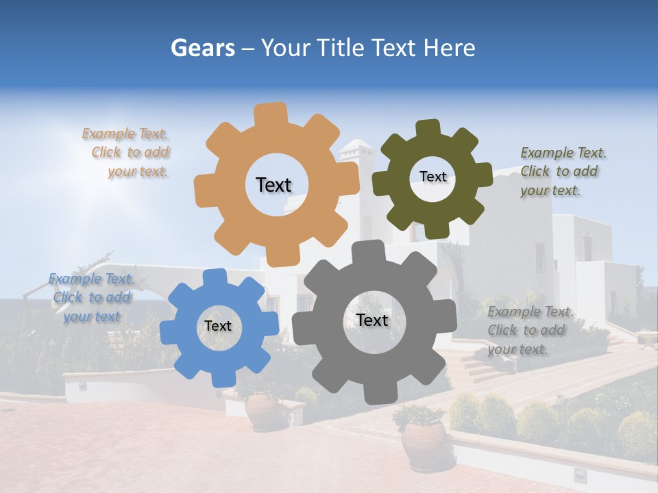 Water Residential View PowerPoint Template