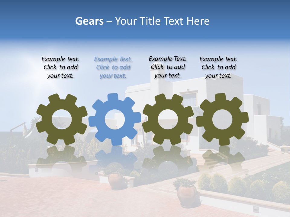 Water Residential View PowerPoint Template