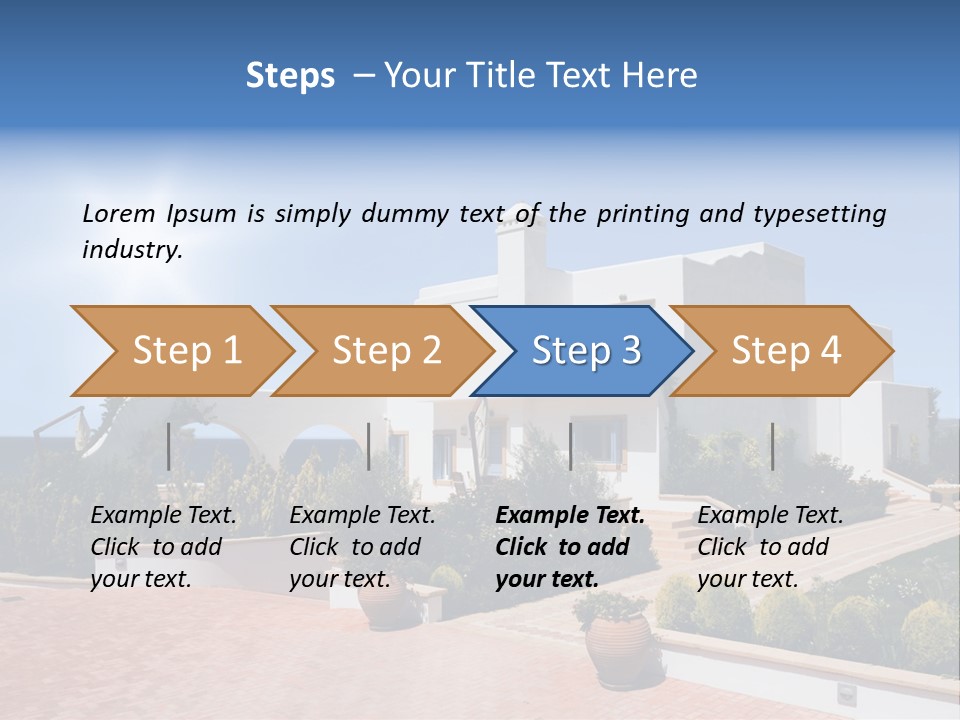 Water Residential View PowerPoint Template
