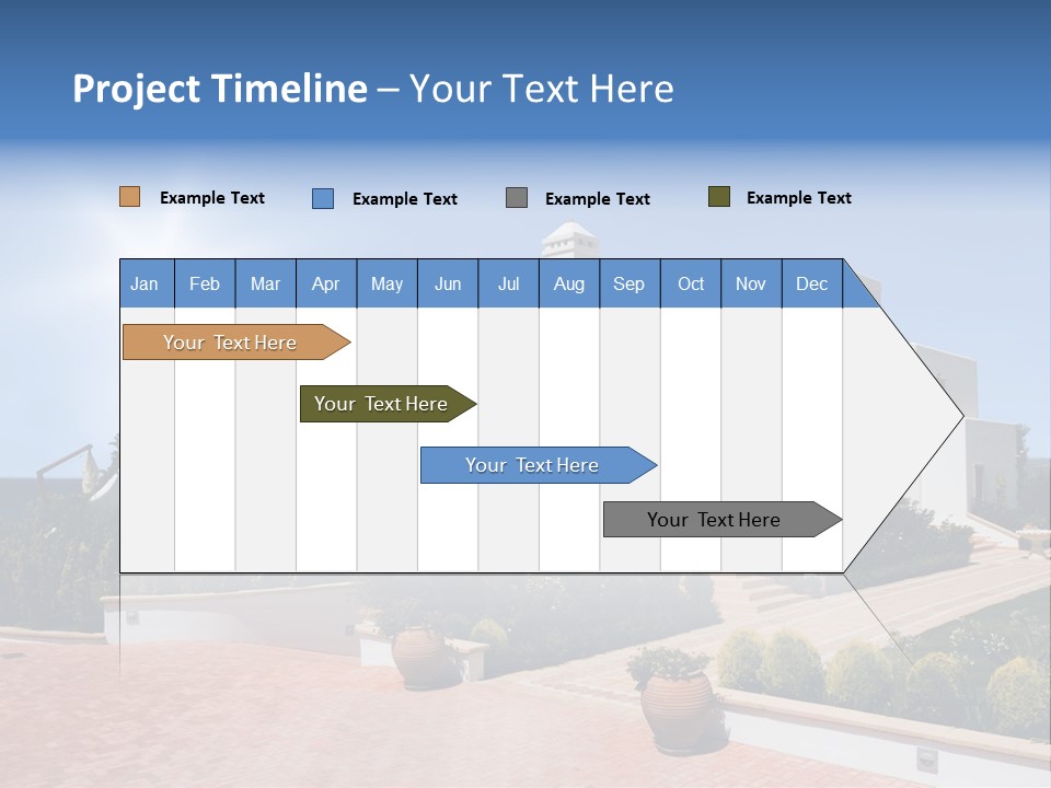 Water Residential View PowerPoint Template