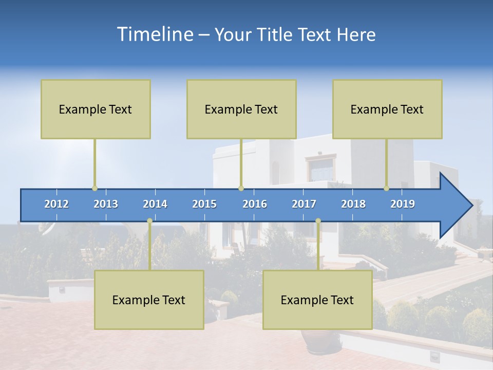 Water Residential View PowerPoint Template