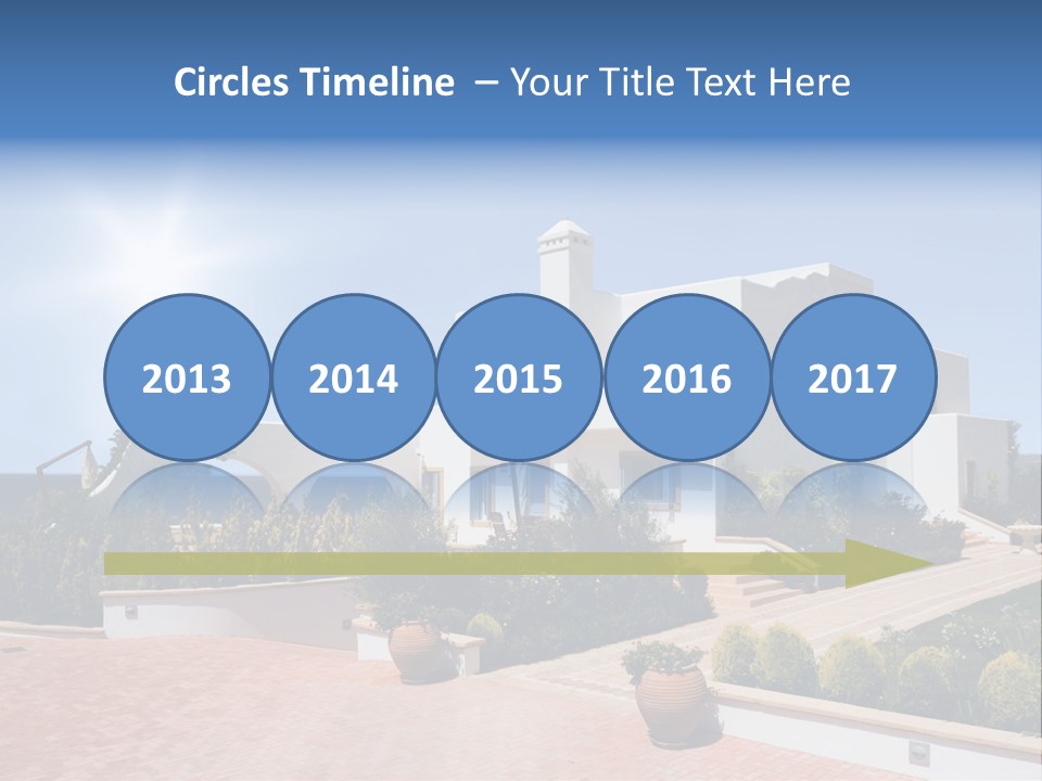 Water Residential View PowerPoint Template