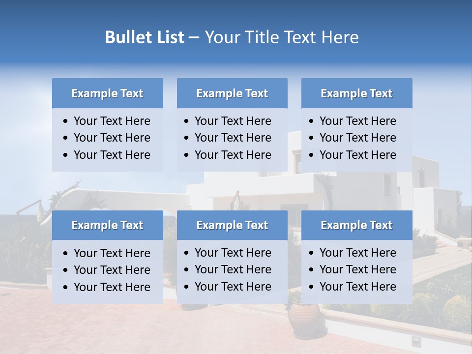 Water Residential View PowerPoint Template