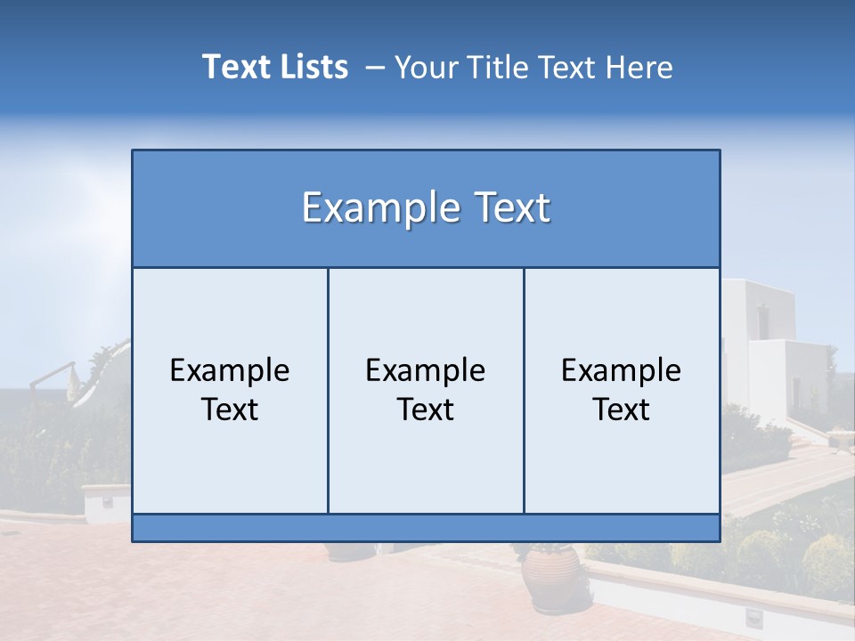 Water Residential View PowerPoint Template