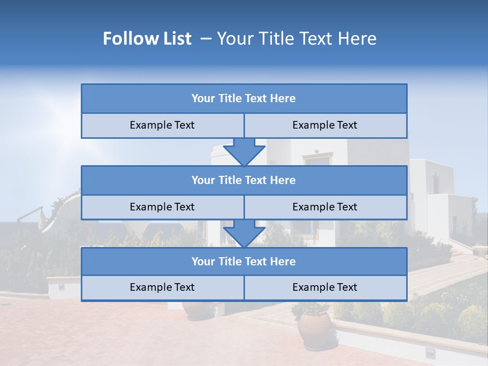 Water Residential View PowerPoint Template
