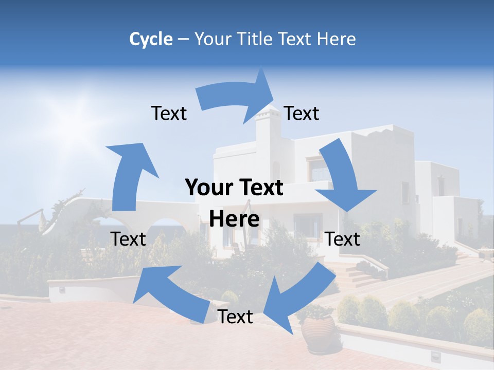 Water Residential View PowerPoint Template