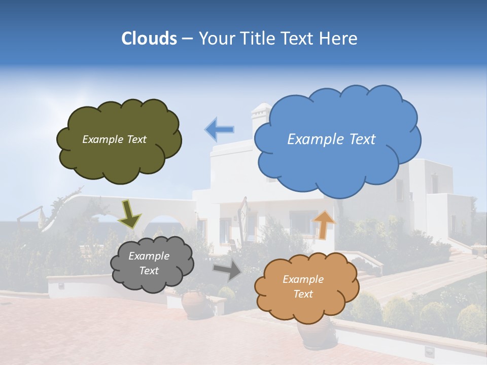 Water Residential View PowerPoint Template