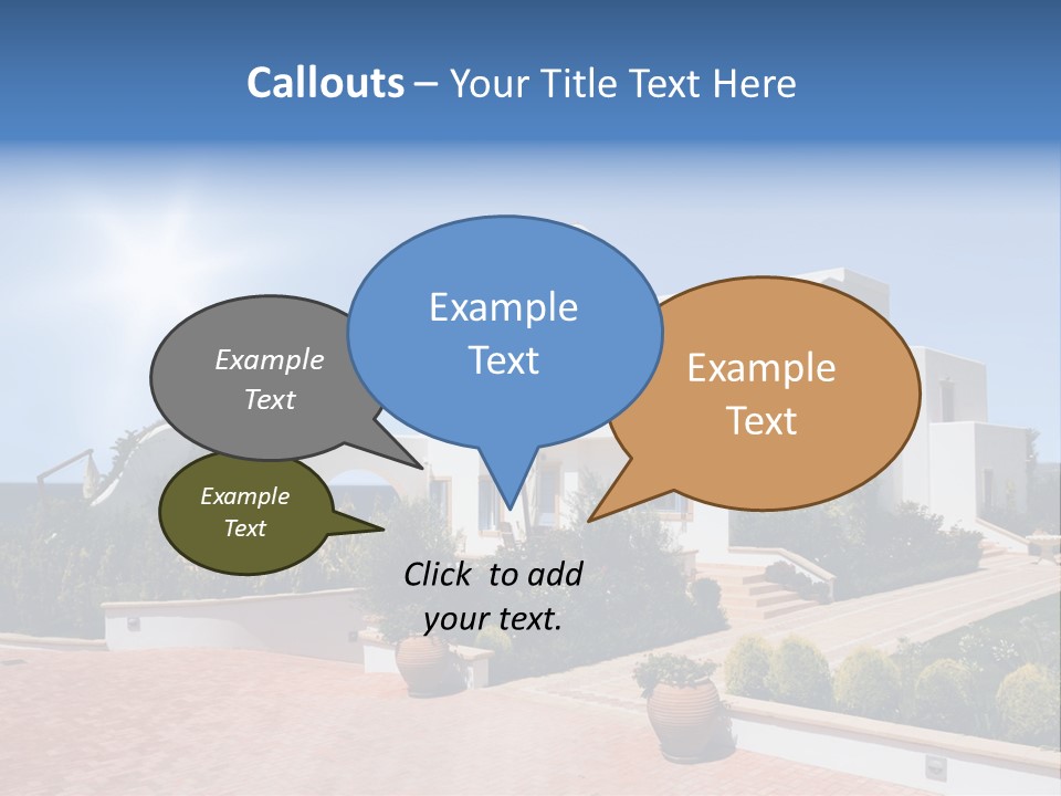 Water Residential View PowerPoint Template