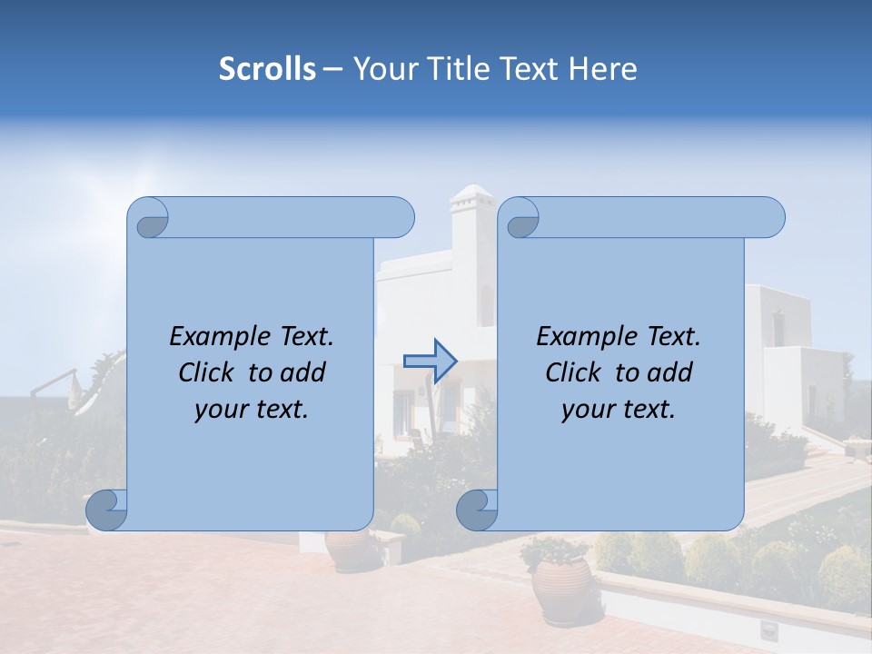 Water Residential View PowerPoint Template