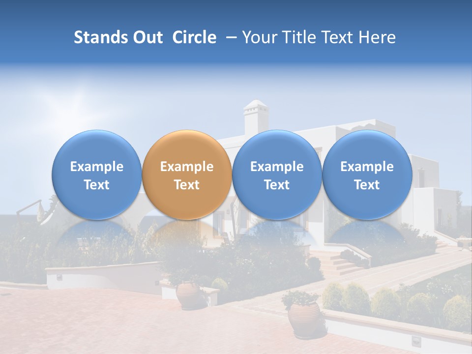 Water Residential View PowerPoint Template