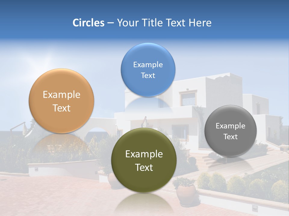 Water Residential View PowerPoint Template