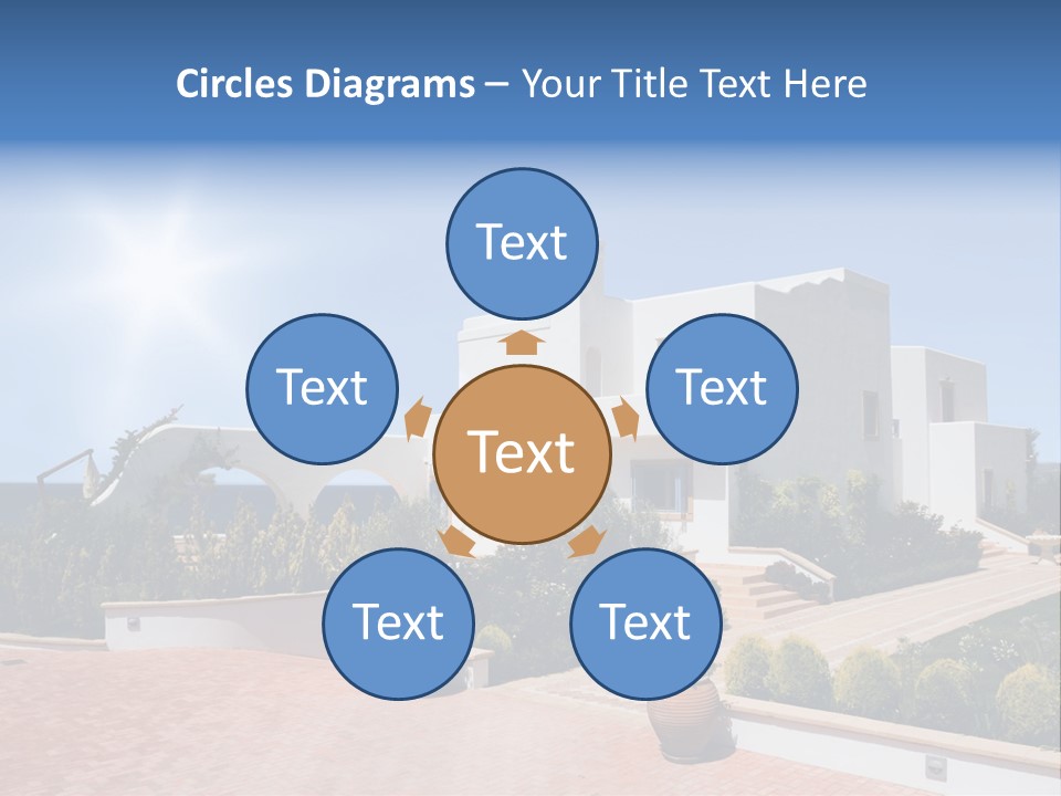 Water Residential View PowerPoint Template