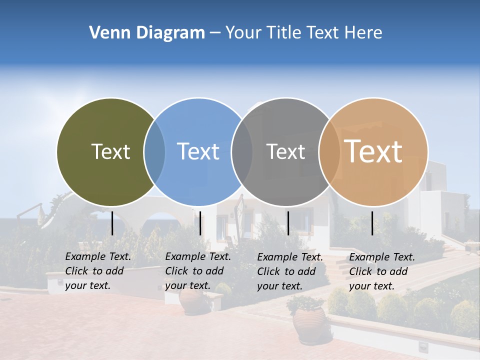 Water Residential View PowerPoint Template