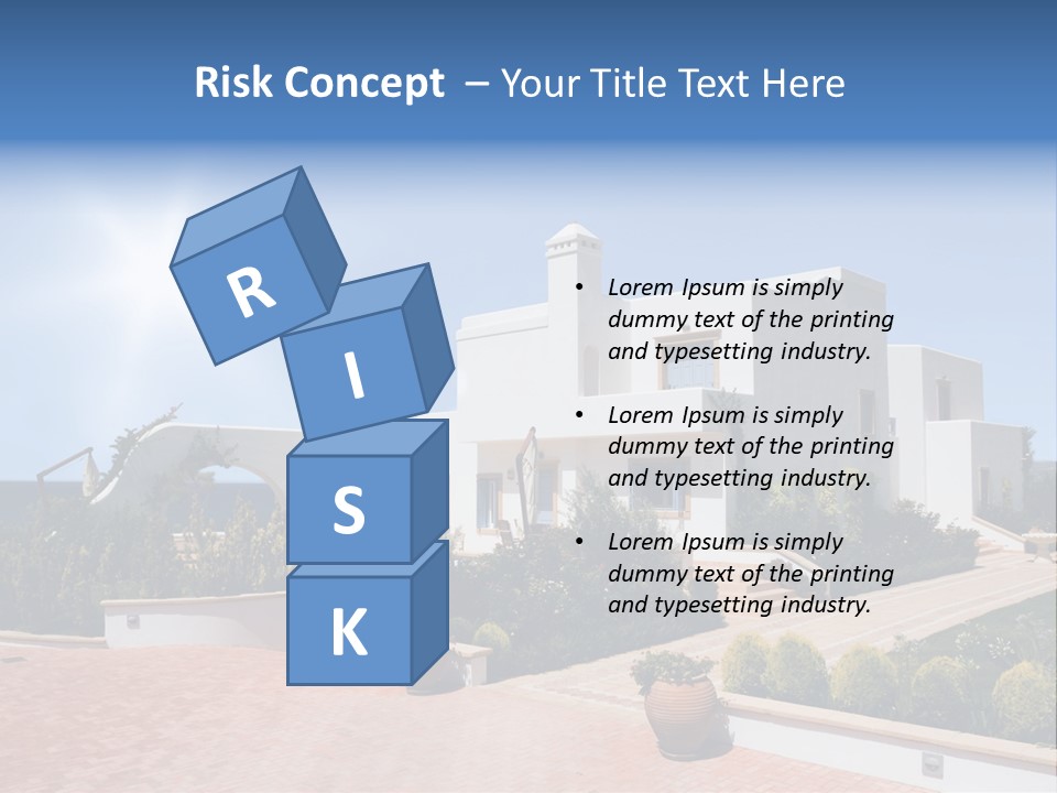 Water Residential View PowerPoint Template