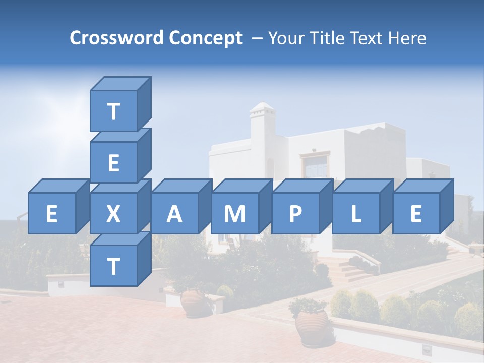 Water Residential View PowerPoint Template