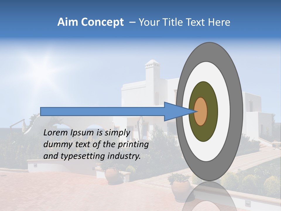 Water Residential View PowerPoint Template