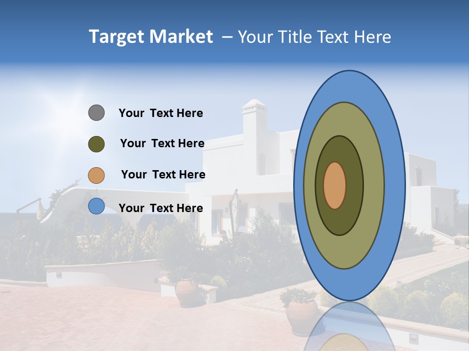 Water Residential View PowerPoint Template