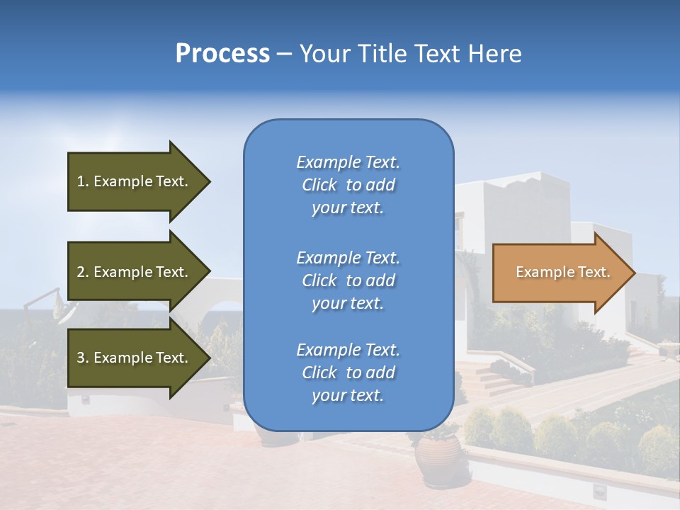 Water Residential View PowerPoint Template