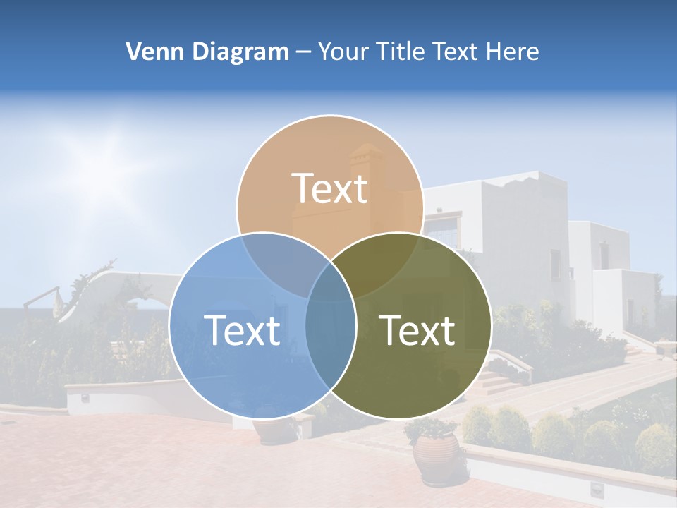 Water Residential View PowerPoint Template