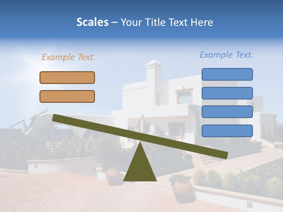 Water Residential View PowerPoint Template
