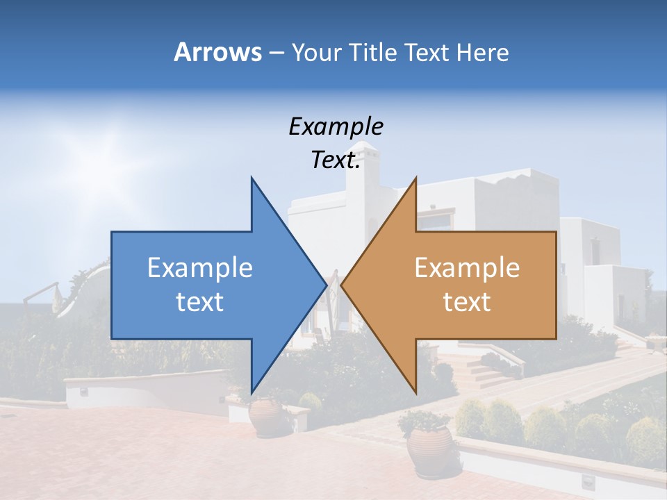 Water Residential View PowerPoint Template