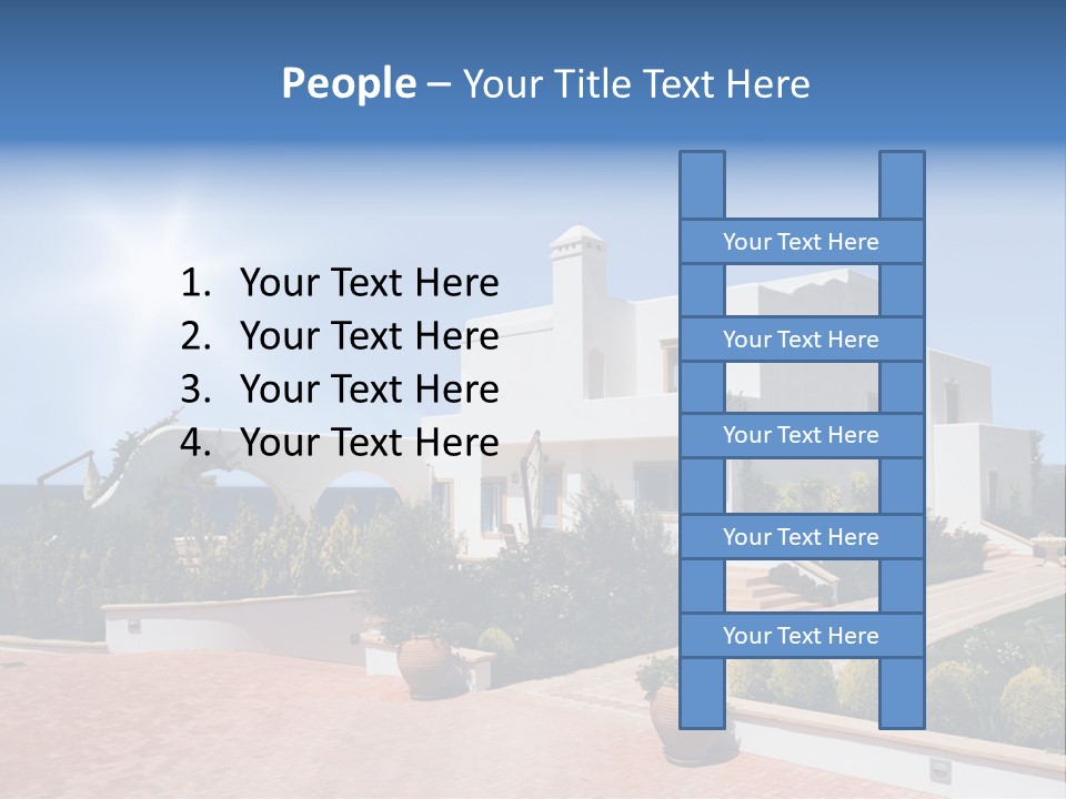 Water Residential View PowerPoint Template