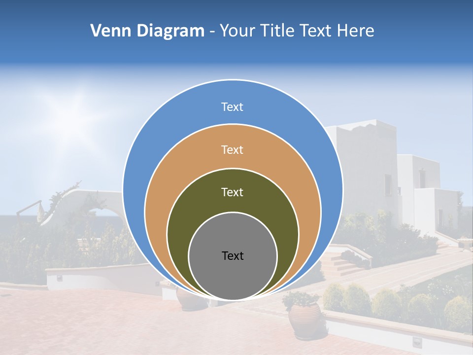 Water Residential View PowerPoint Template