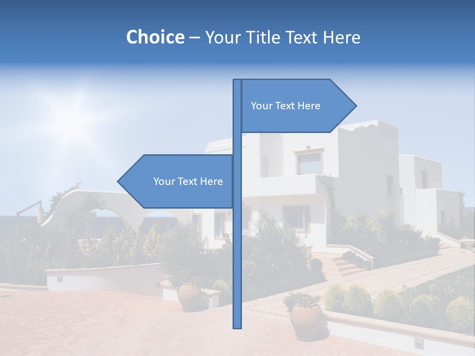 Water Residential View PowerPoint Template