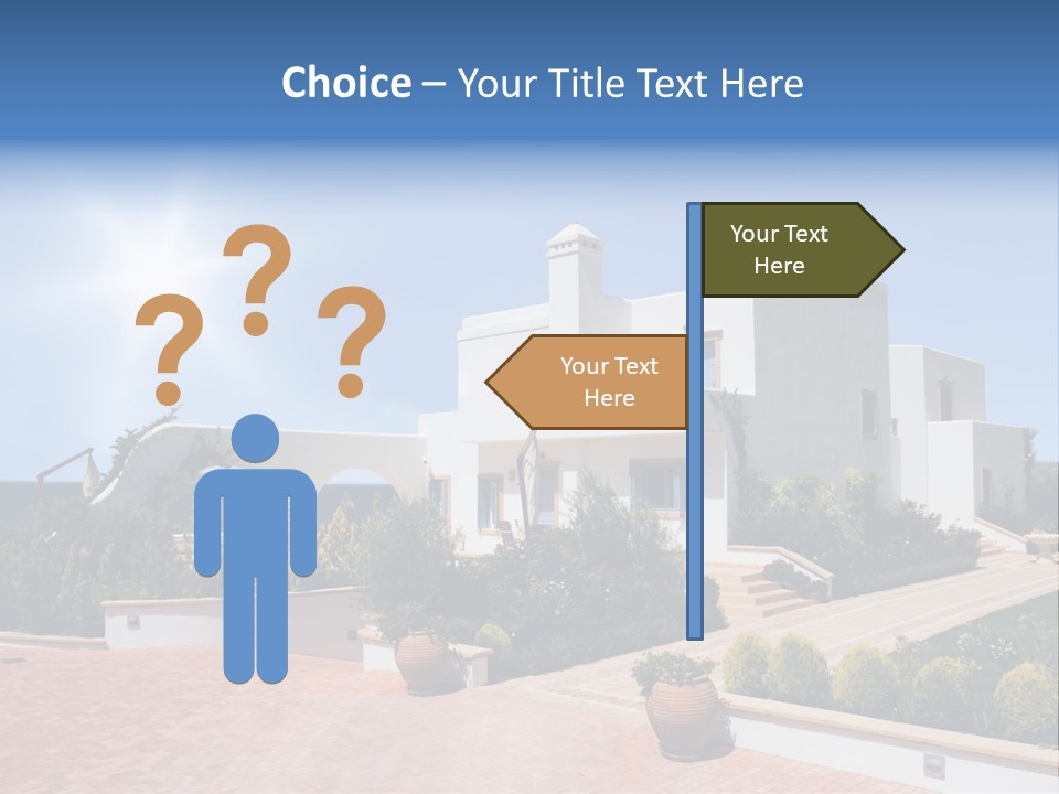 Water Residential View PowerPoint Template