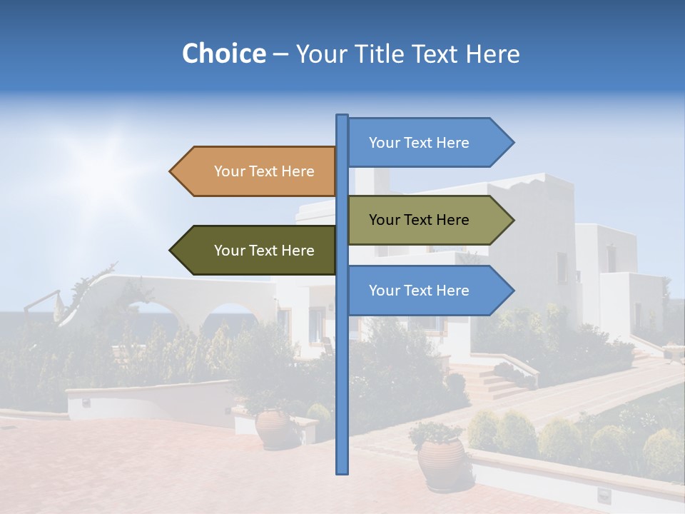 Water Residential View PowerPoint Template