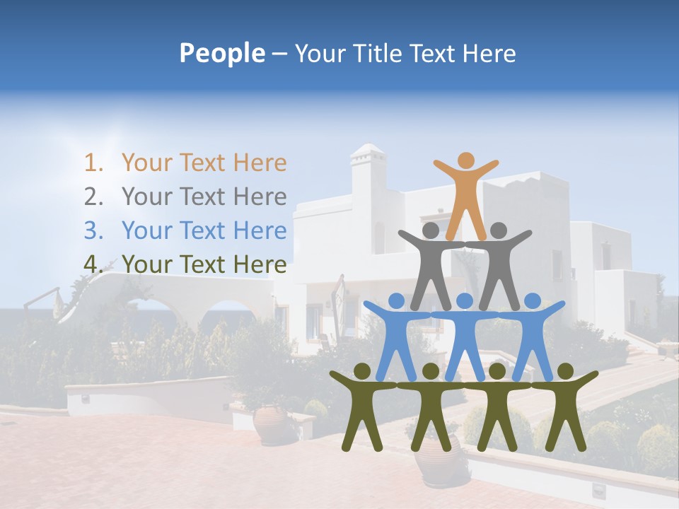 Water Residential View PowerPoint Template