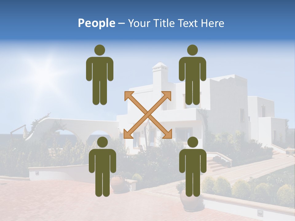 Water Residential View PowerPoint Template