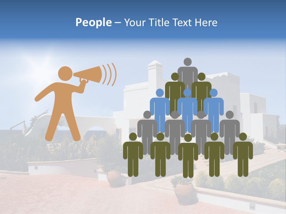 Water Residential View PowerPoint Template