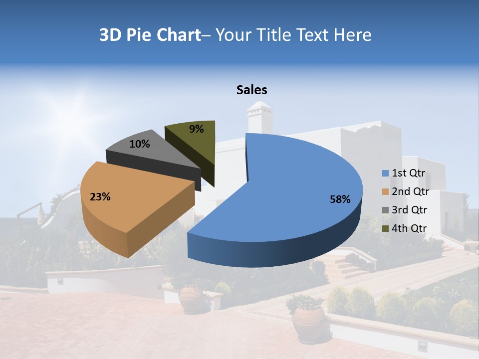 Water Residential View PowerPoint Template