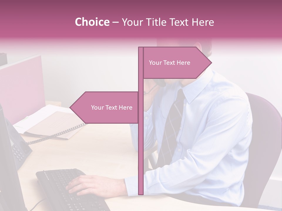 Sales Help Executive PowerPoint Template