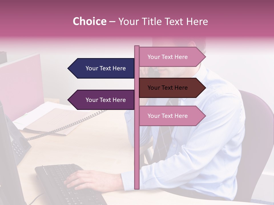 Sales Help Executive PowerPoint Template