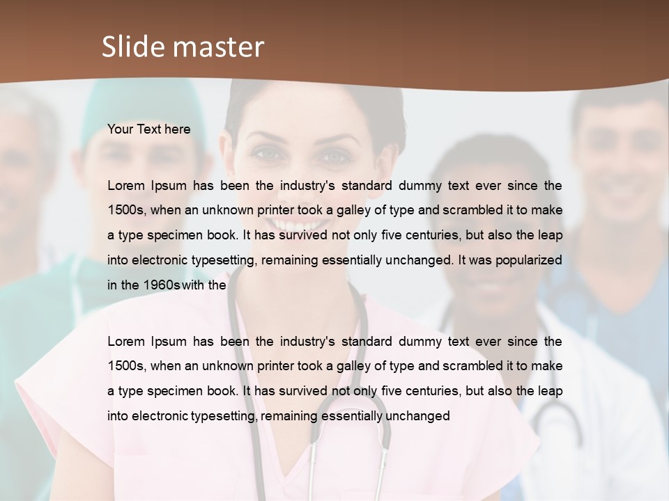 Male Successful Colleagues PowerPoint Template