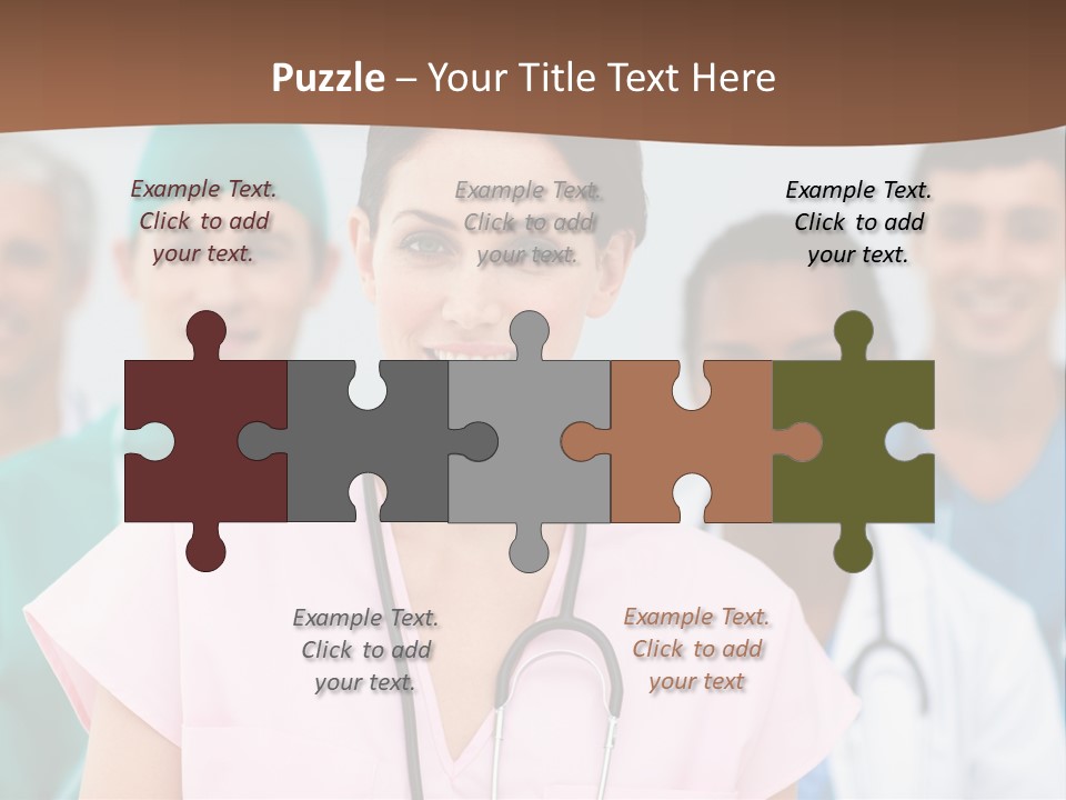 Male Successful Colleagues PowerPoint Template