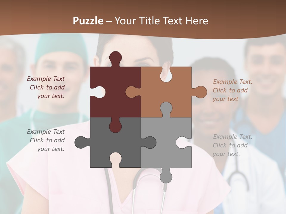 Male Successful Colleagues PowerPoint Template