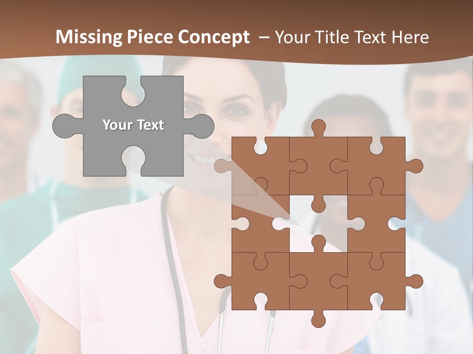 Male Successful Colleagues PowerPoint Template