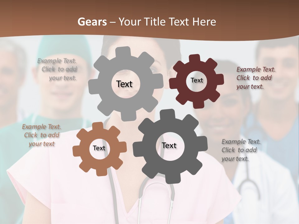 Male Successful Colleagues PowerPoint Template