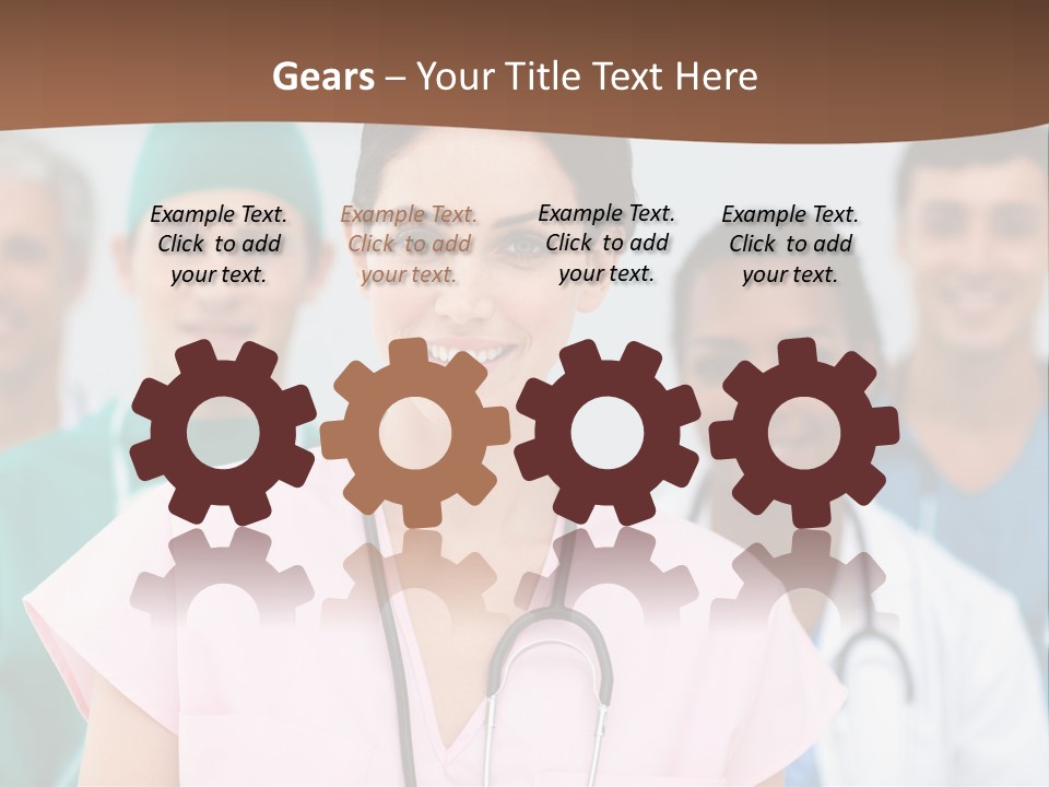 Male Successful Colleagues PowerPoint Template