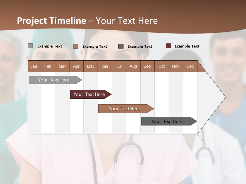 Male Successful Colleagues PowerPoint Template