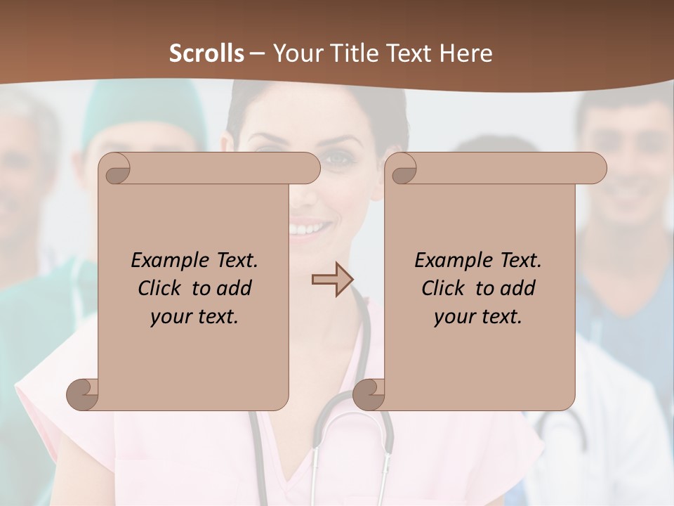 Male Successful Colleagues PowerPoint Template