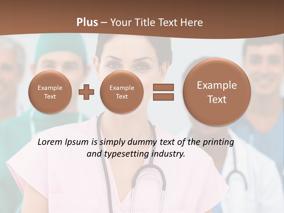 Male Successful Colleagues PowerPoint Template