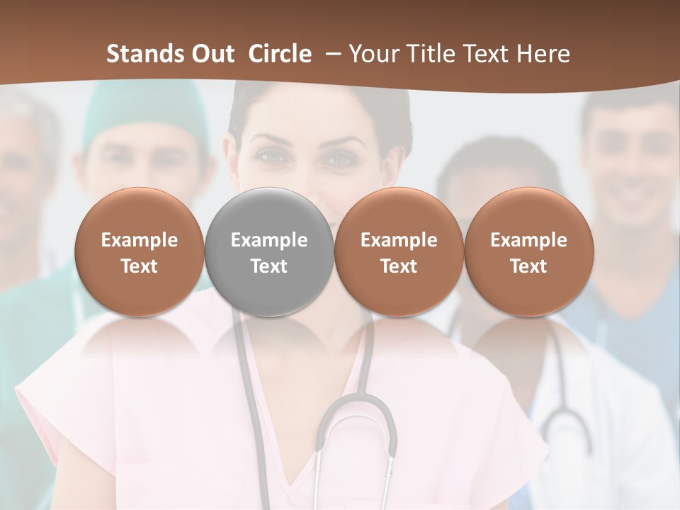 Male Successful Colleagues PowerPoint Template