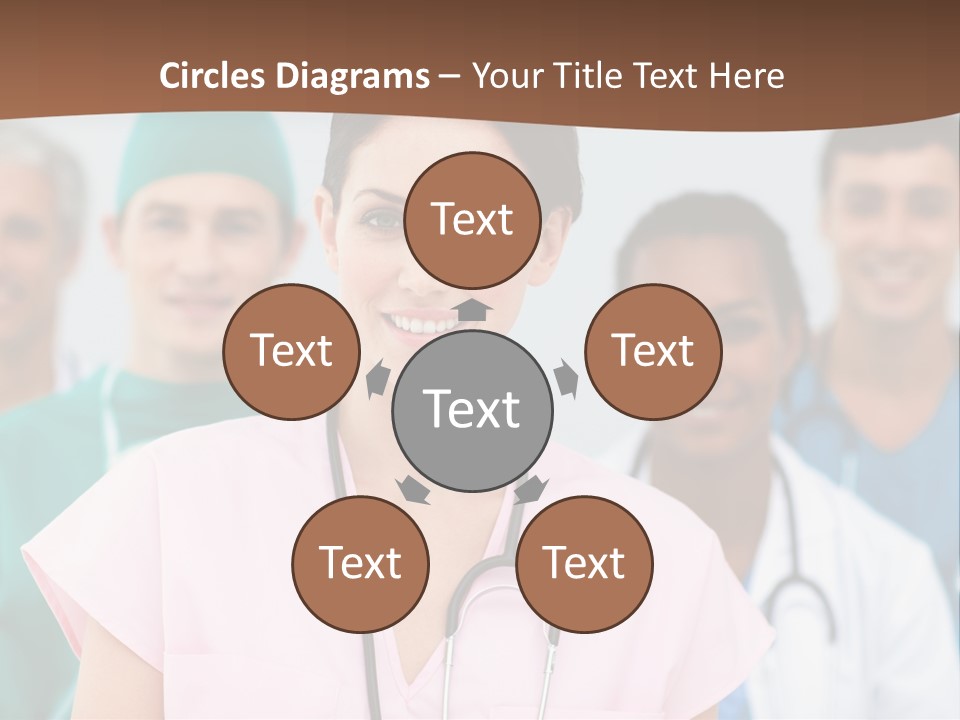 Male Successful Colleagues PowerPoint Template